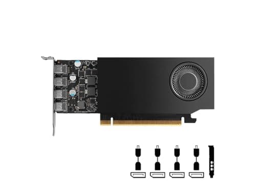 Image of Nvidia RTX A400 4GB GDDR6 Professional Graphics Card, VCNRTXA400-SB, Single Slot, Low Profile, 768 CUDA Cores, PCI Express 4.0, 4x Mini DisplayPort 1.4a, 50W (Renewed)