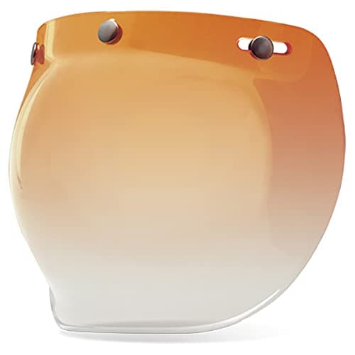 Image of Bell Custom 500 3-Snap Bubble Motorcycle Helmet Sield / Visor - Amber Gradient