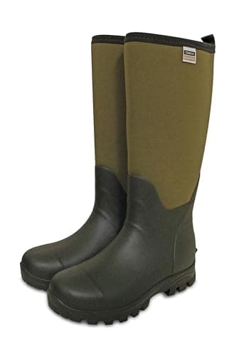Image of Town & Country Neoprene Wellington Boot Green Unisex (Green, UK Footwear Size System, Adult, Women, Numeric, Medium, 7)