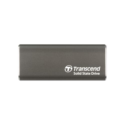 Image of Transcend ESD265C 1TB Portable SSD, USB-C 3.2 Gen 2 10Gbps, Up to 1050MB/s External SSD, Iron Grey TS1TESD265C