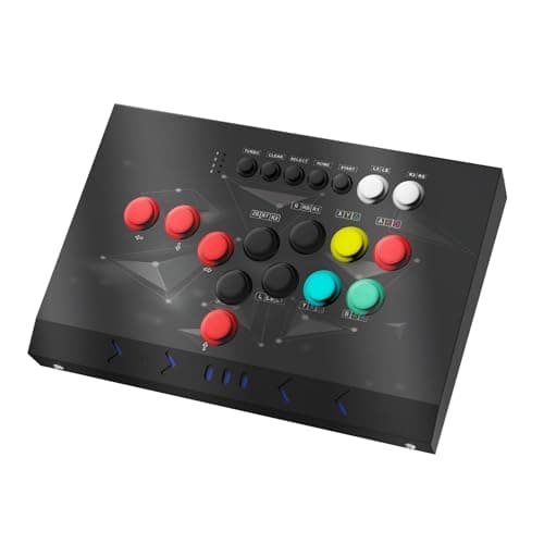 Image of DOYO Arcade Joystick Machine Video Game Arcade Fight Stick for Home, Compatible with NEOGEO Mini/PC/PS Classic/Nintendo Switch/PS3/Android/Raspberry Pi (Black)