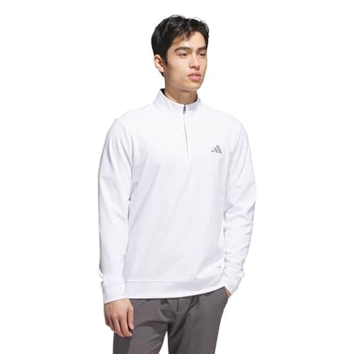 Image of adidas Men's Ultimate365 Classic Quarter-Zip Sweatshirt, white, S