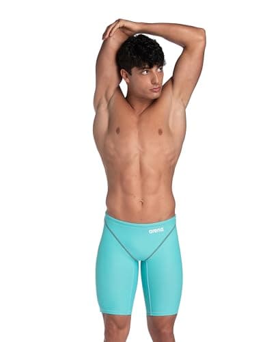 Image of ARENA Powerskin ST Next Men's Jammer, FINA Approved Racing Suit, Men's Recycled Fabric Swimsuit, Men's Lined Jammer Blue