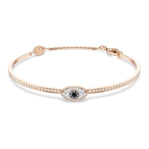 Image of Swarovski Symbolica Bangle, Eye, Multicolored, Rose Gold-Tone Plated
