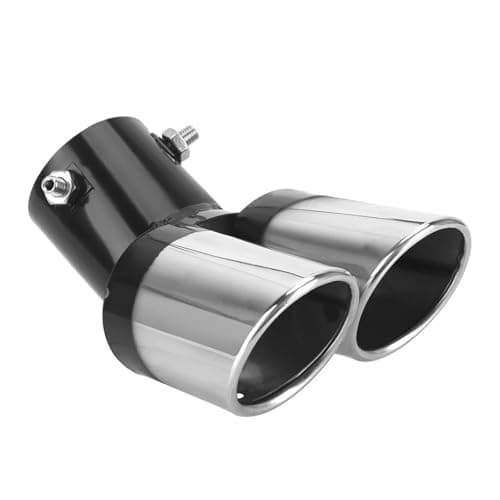 Image of FMCLKMUXI Exhaust Tip Tail Pipe, for Benz B-KLASSE (W247) 2019-2025 Stainless Steel Muffler Sport Curved Single Outlet Bolt On Tailpipe Trim Rear End,C