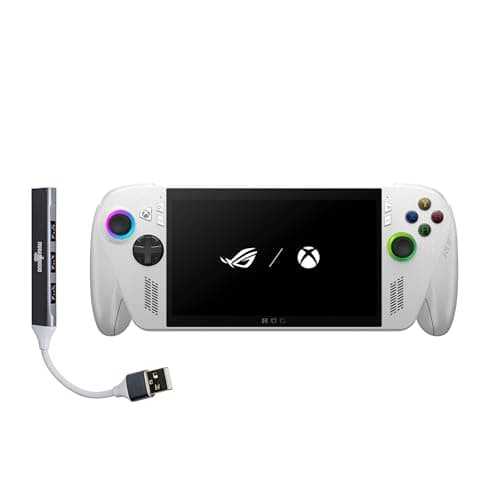 Image of ASUS ROG Xbox Ally Gaming Handheld 7" 120Hz Touchscreen IPS Display (AMD Ryzen Z2 A, 16GB LPDDR5X, 2TB PCIe SSD, AMD RDNA 2 Graphics, Fingerprint, WiFi 6E, Bluetooth 5.4, Win 11 Home) w/DKZ Hub