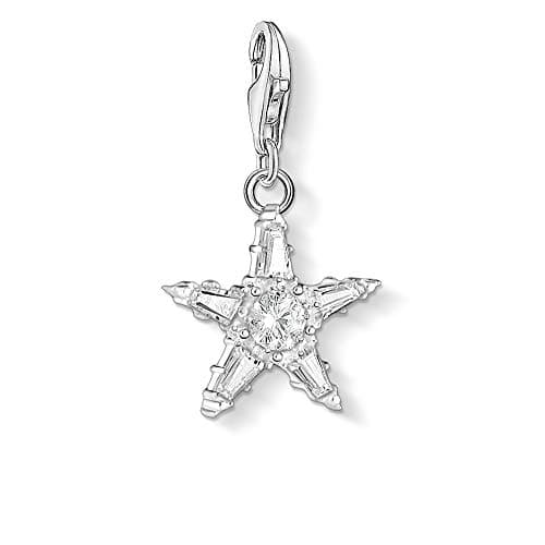 Image of Thomas Sabo Women Charm Pendant Star 925 Sterling Silver 1804-051-14