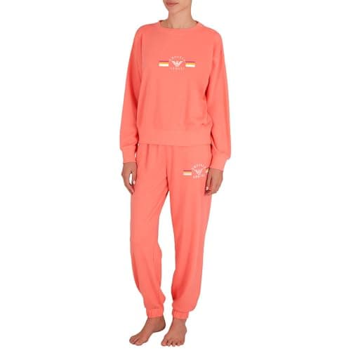 Image of Emporio Armani Woman Light Terry Tracksuit Set Pink S