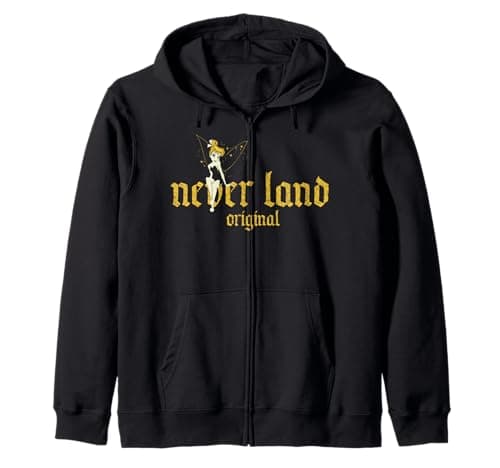 Image of Disney Peter Pan Tinkerbell & Never Land Original Zip Hoodie