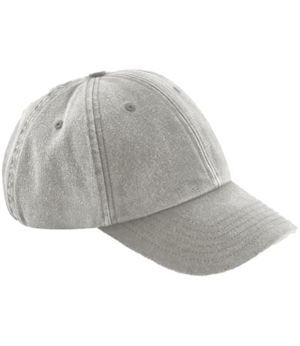 Image of Vintage Baseball Cap, Low Profile Washed Cotton Hat with Pre-Curved Brim, Unstructured Adjustable Fit, Urban On-Trend Style Grey