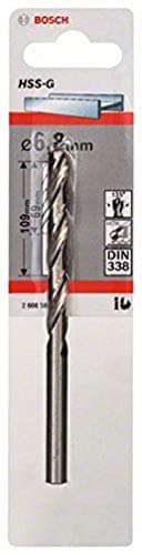 Image of Bosch Professional 1x Metal drill bits HSS-G DIN 338 (for metal, Ø 6.8 x 69 x 109 mm, Accessory Drill Driver)