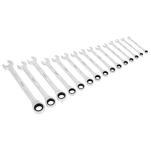 Image of Sealey 15pc Combination Ratchet Spanner Set S01247