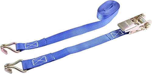 Image of Sterling Ratchet Strap 25mm x 5m – 800kg Heavy Duty Tie Down Strap with Claw Hooks, EN12195-2 Certified Load Securing Strap for Trailers, Roof Racks, Motorbikes & Cargo