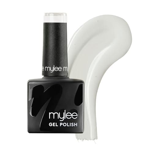 Image of Mylee Gel Nail Polish 8ml [Break The Ice] - UV/LED Soak-Off Nail Art Manicure Pedicure for Professional, Salon & Home Use [White Range] - Long Lasting & Easy to Apply