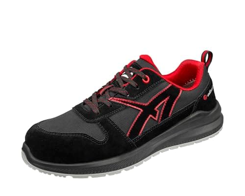 Image of ALBATROS Clifton Low Safety Shoe Size 5.5 Black Red