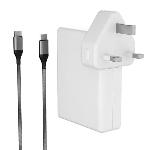 Image of PowerPortnerLink 140W USB C AC Power Adapter Compatible with MacBook Pro 16 14 15 13 inch Mac Book Air 15" 13" iPad Pro (2025 2024 2023 2022 2020 M1 M2 M3 M4) Laptop Include USBC to USB-C Cable