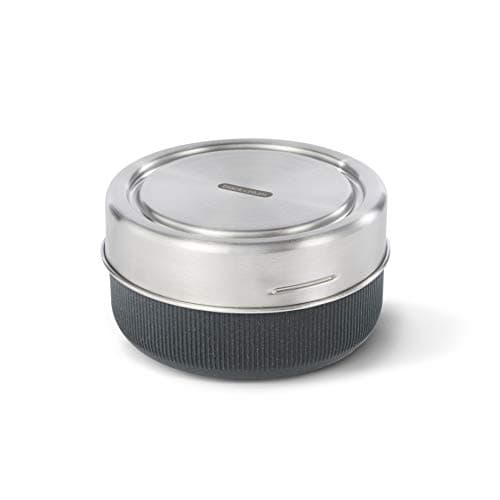 Image of BLACK+BLUM - Glass Lunch Bowl - Leak Proof Meal Prep Bowl, Food Container and Lunch Box - Microwave, Freezer, Oven and Dishwasher Safe - Slate, 750 ml