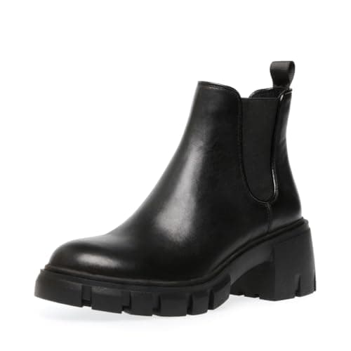 Image of Steve Madden Women's Howler Ankle Boot, Black, 7 UK