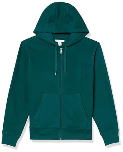 Image of Amazon Essentials Men's Full-Zip Fleece Hoodie (Available in Big & Tall), Forest Green, XL