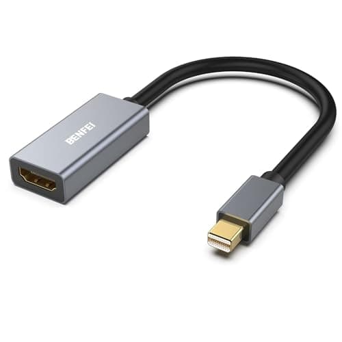 Image of BENFEI Mini DisplayPort to HDMI Adapter, Thunderbolt 2 to HDMI Adapter Compatible for MacBook Air/Pro, Microsoft Surface Pro/Dock, Monitor, Projector[Gold-Plated Connectors& Aluminium Shell]