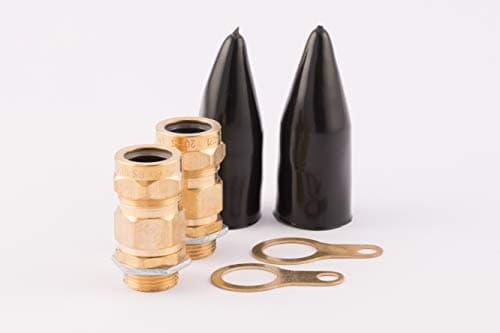 Image of SWA Pack of 2 CW20S PACK-ALT Gland Packs Suitable for Outdoor Use, SWA Armoured Cables, Brass Cable Glands