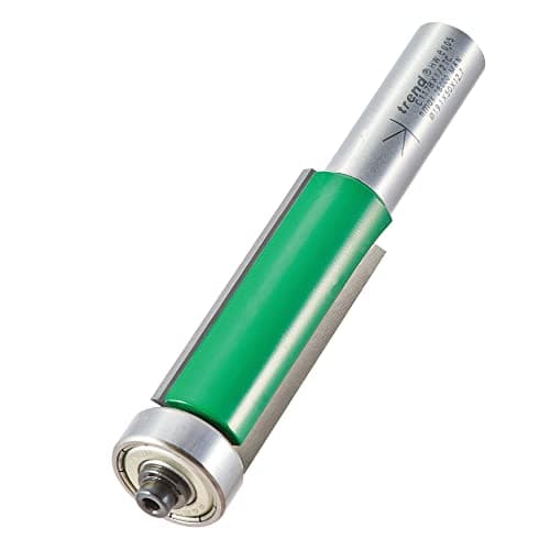 Image of Trend CraftPro Guided Trimmer Router Cutter Bit, 1/2 Inch Shank, 19.1mm Cut Diameter & 50mm Cut Length, Tungsten Carbide Tipped, C117BX1/2TC