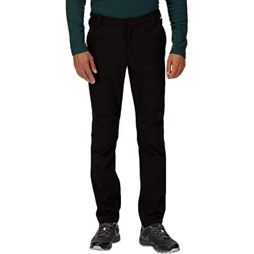 Image of Men's Fenton Softshell Walking Trousers Black 32R
