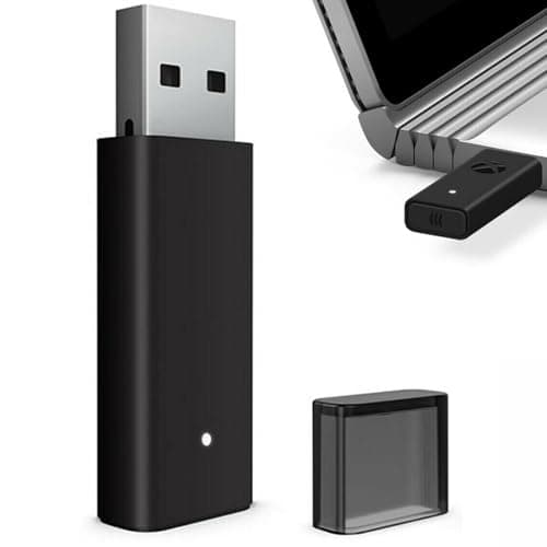 Image of BAAQII Wireless USB Gaming Receiver Dongle Adapter for WIN 10 / XBOX One PC Controller X/S/Elite Series, Wireless Adapter Compatible with Xbox Controller to PC Windows 10/11/8/8.1/7