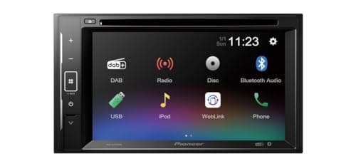 Image of Pioneer CD/DVD Tuner AVH-A240DAB 6.2" Touchscreen Bluetooth USB WebLink FLAC