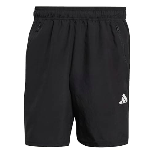Image of adidas Men's Train Essentials Woven Training Shorts, Black/White, XL 5 inch