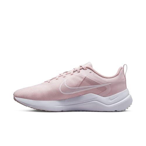 Image of NIKE Women's Downshifter 12 Sneaker, Barely Rose/White-Pink Oxford, 6.5 UK