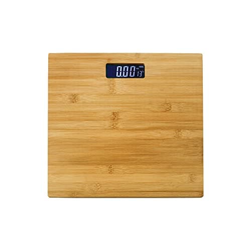 Image of Blue Canyon Bamboo Digital Display Bathroom Scales| Measure Body, Luggage Weight| Maintain Fitness| kg/lb Unit Conversion| 180kg Max Capacity| High-Precision Sensors| Accurate Bathroom Scale (Bamboo)