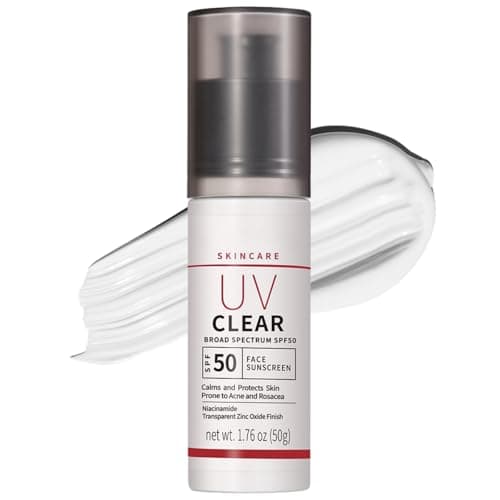 Image of Mineral Sunscreen SPF 50, Zinc Oxide Cream, Factor 50 Sun Cream for Sensitive Skin, Broad Spectrum Sunscreen, Moisturiser with Spf 50, Lightweight No White Cast, 50ml