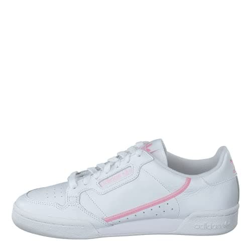 Image of adidas Women's Continental 80 W Fitness Shoes, White White True Pink, 4.5 UK