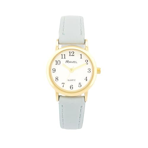 Image of Ravel - Women's Pastel Coloured Everyday Watch (36mm case) - Analogue Quartz - R0137.26.1 - Blue/Gold Tone