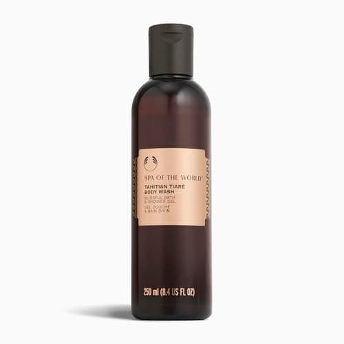 Image of The Body Shop Spa of the World Tahitian Tiaré Body Wash (1x 250ml), Tropical Floral Shower Gel with Tiaré Flower Extract, Refreshing Daily Cleanser for Soft, Fresh Skin, Vegan