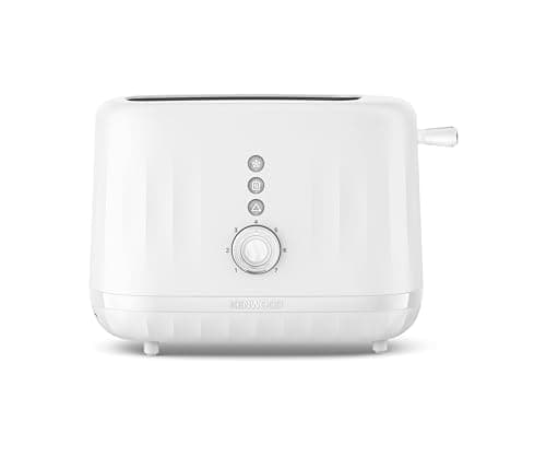 Image of Kenwood Ripple Toaster TCP06.000WH, 2 Slot Toaster with 7 Browning Settings, Reheat, Defrost and Cancel Functions, Pull Crumb Tray, Cord Storage, 850W, Pure White