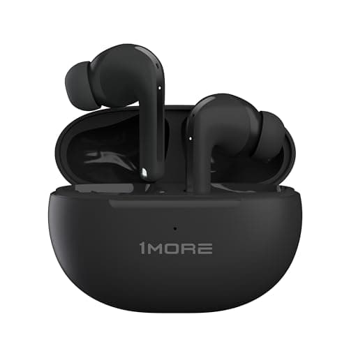 Image of 1MORE TWS Q20, Wireless Earbuds with Bluetooth 5.3, Lightweight Wireless Headphones, Headphones with ANC, 4 Microphones and AI ENC for Clear Calls, Low Latency Gaming Mode, 30H, Black