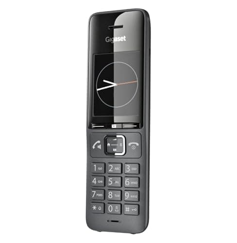 Image of Gigaset Family HX - Additional Handset - DECT Telephone - Timeless and Elegant Design, 2.2" TFT Colour Display, Black [UK Version] [Without Base]