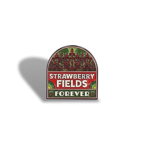 Image of Half Moon Bay | The Beatles | Strawberry Fields Forever | Metal Enamel Pin Badge | Official Merchandise | Vinyl Crate Digging & Gig Essential | Father’s Day 2026 Gift for Dad