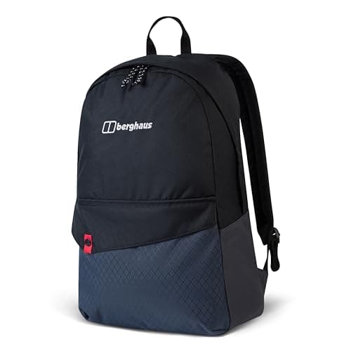 Image of Berghaus Unisex Brand Bag 25 Litre Backpack| Comfortable Fit | Durable Design | Rucksack for Men and Women Day Packs, Jet Black/Carbon, One Size