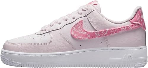 Image of Pink Paisley Womens Air Force 1 '07 Lifestyle Shoes by Nike, Pink, 5