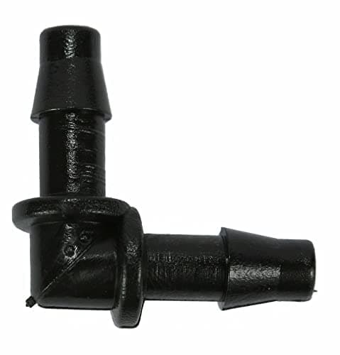 Image of 1 x 4mm Elbow Micro Irrigation Fitting Pipe Barbed Garden Watering Connector Valve