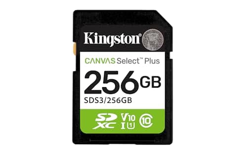 Image of Kingston Canvas Select Plus SD Memory Card 256GB SDXC Gen3 150MB/s C10 UHS-I U1 V10 - SDS3/256GB