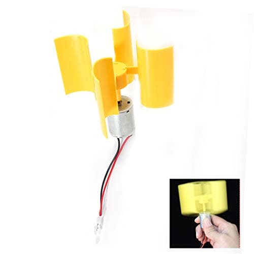 Image of Jadeshay Wind Electricity Generator, Mini Wind Turbines Generator Vertical Wind Generator Kit DIY Teaching Science Education Experiment Model DC Micro Wind Turbine Motor Blades Suit for Boys and Girls