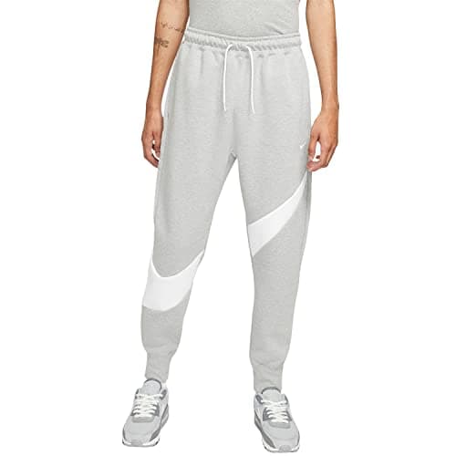 Image of Nike Sportswear Men's Graphic Tech Fleece Pants, Dark Grey Heather/White, Medium
