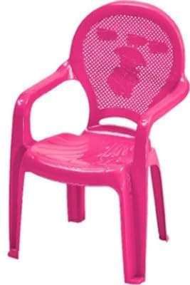 Image of Children’s Plastic Chair, Durable Kids Chair Lightweight Stackable Seating for Playroom, Bedroom, Nursery, Garden & Classroom (PINK)
