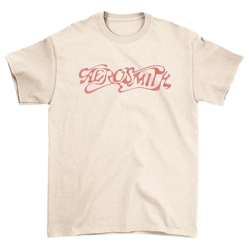 Image of Aerosmith 'Classic Logo' (Natural) T-Shirt (Medium)