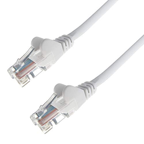 Image of Group Gear 28-0030W 3 m RJ45 UTP CAT 5e 24AWG Stranded Flush Moulded Snagless Network Cable - White