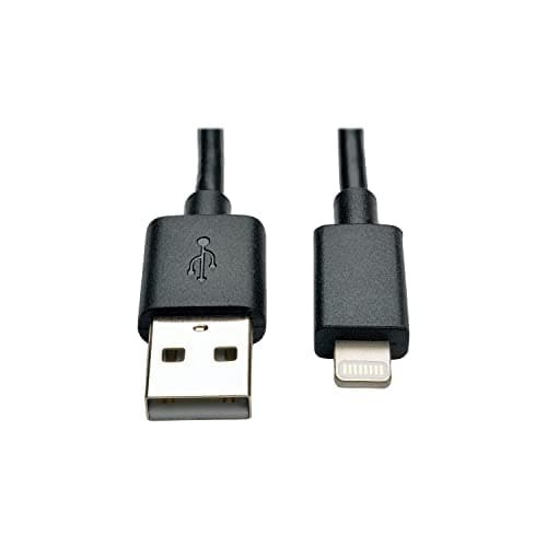 Image of Tripp Lite Lightning to USB Sync / Charge iPhone iPod iPad Black 25.4 cm (M100-10N-BK)